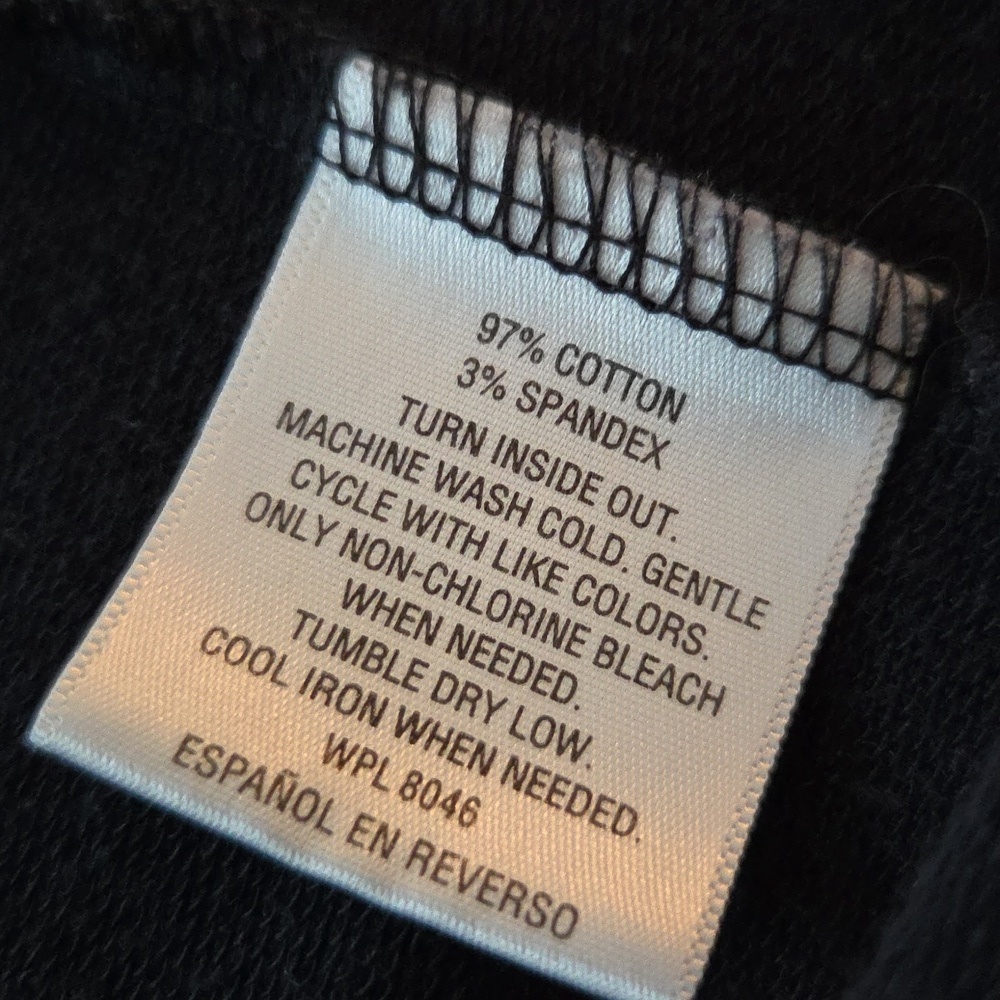 French Terry Zip Front Jacket Size M - Picture 7 of 7